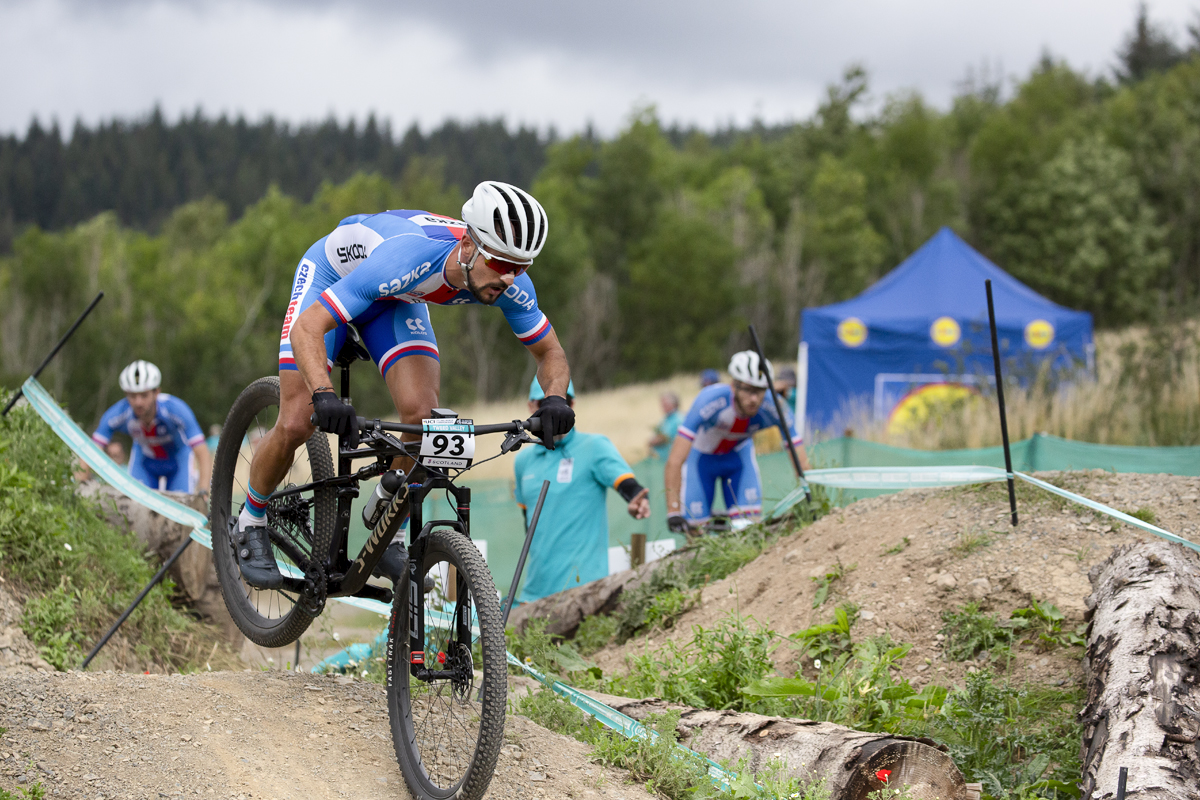 2023 UCI Cycling World Championships - Mountain Bike - Elite Men - Marek Rauchfuss of Czechia descends