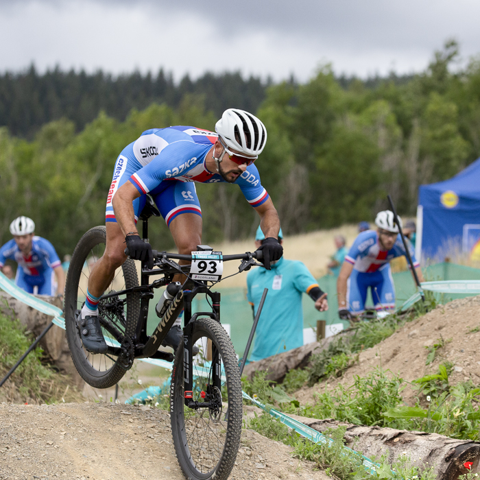 2023 UCI Cycling World Championships - Mountain Bike - Elite Men - Marek Rauchfuss of Czechia descends