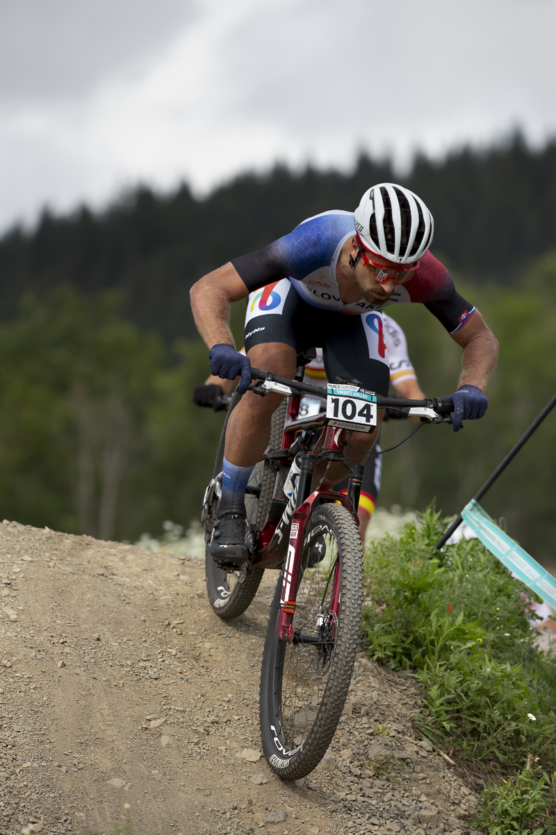 2023 UCI Cycling World Championships - Mountain Bike - Elite Men - Peter Sagan of Slovakia takes on a descent