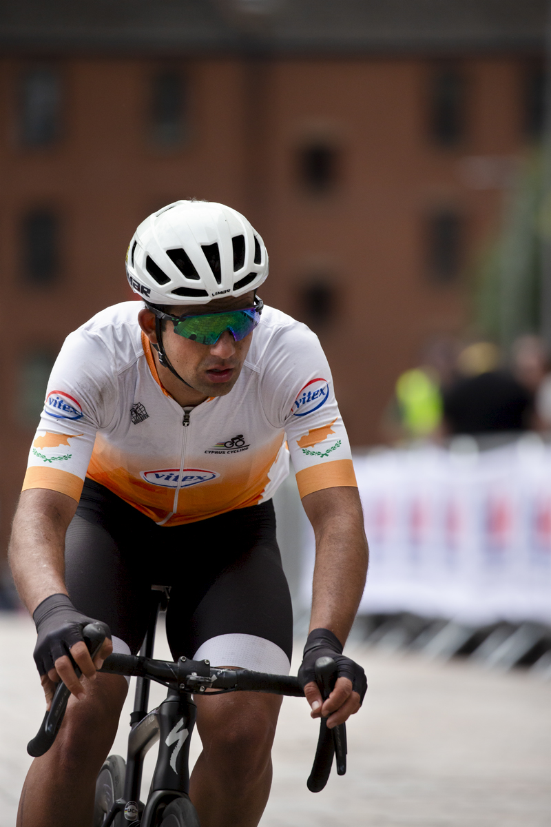 2023 UCI Cycling World Championships - Road Race - Elite Men - Andreas Miltiadis of Cyprus competes in the race