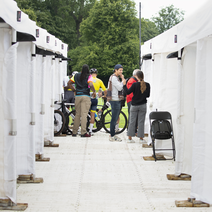 2023 UCI Cycling World Championships - Road Race - Elite Men - Officials test Competitor’s bikes before the start of the race