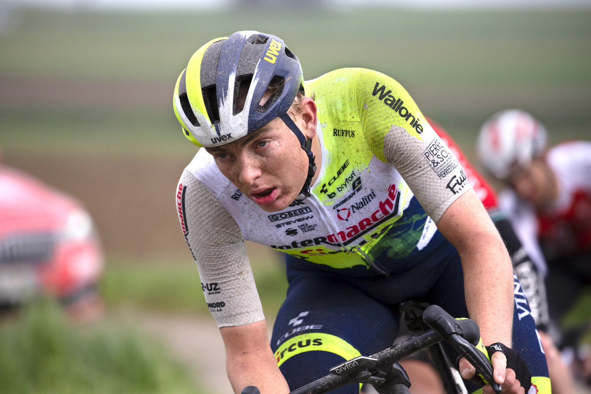 Amstel Gold Race 2023 - Georg Zimmermann of Intermarché - Circus - Wanty on Scheumerweg with a tear in his eye