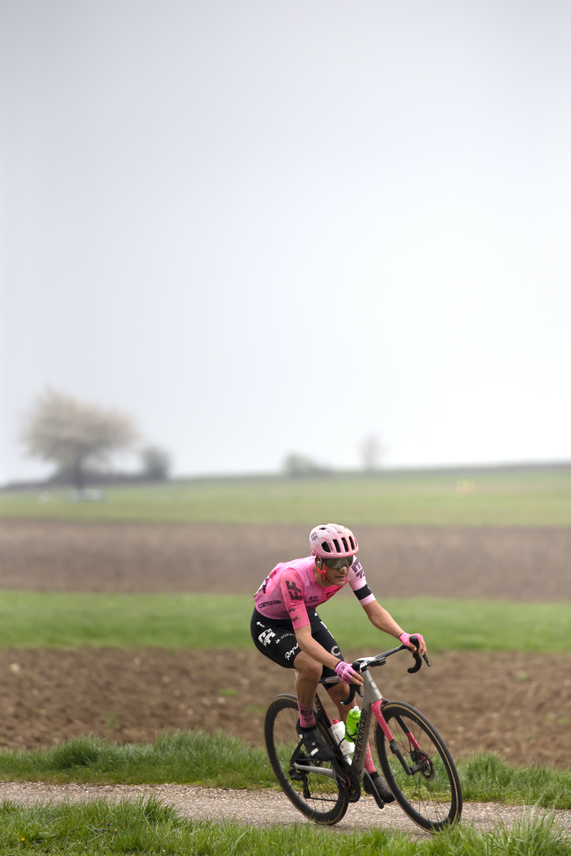 Amstel Gold Race 2023 - Mikkel Frølich Honoré of EF Education First rides down Scheumerweg