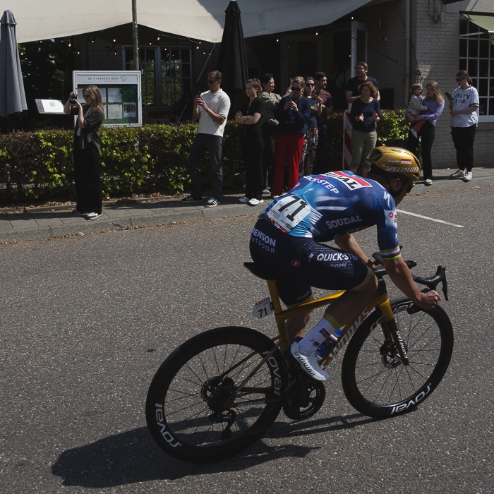 Amstel Gold Race 2025 - Remco Evenepoel is cheered on by local fans as he rides through