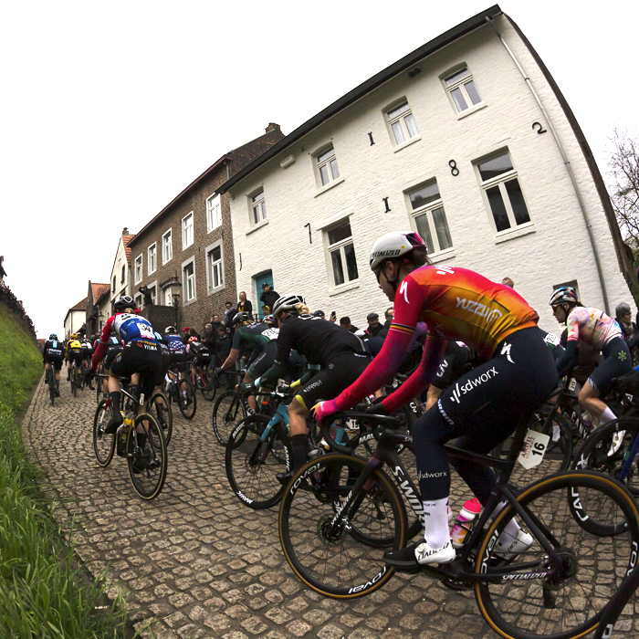 Amstel Gold Race Ladies Edition 2023 - Lotte Kopecky from Team SD Worx in the peloton on the Maasberg