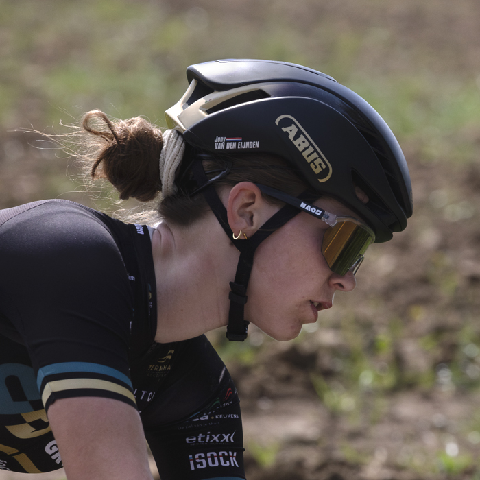 Amstel Gold Race Ladies Edition 2025 - A close up of Jony van den Eijnden of DD Group Pro Cycling Team