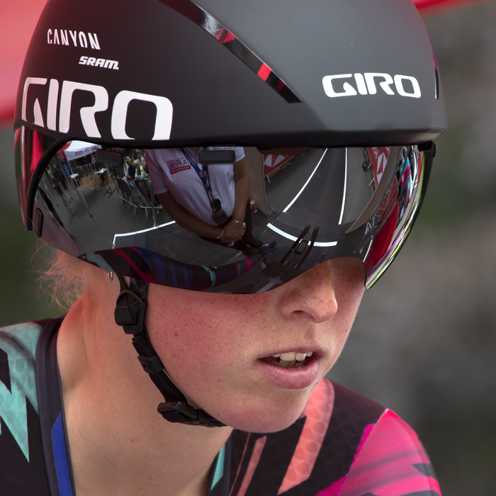 British National Road Championships 2019 - Alice Barnes looks focused at the start of the event