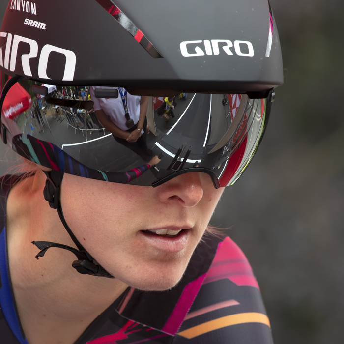 British National Road Championships 2019 - Hannah Barnes focuses at the start of the time trial