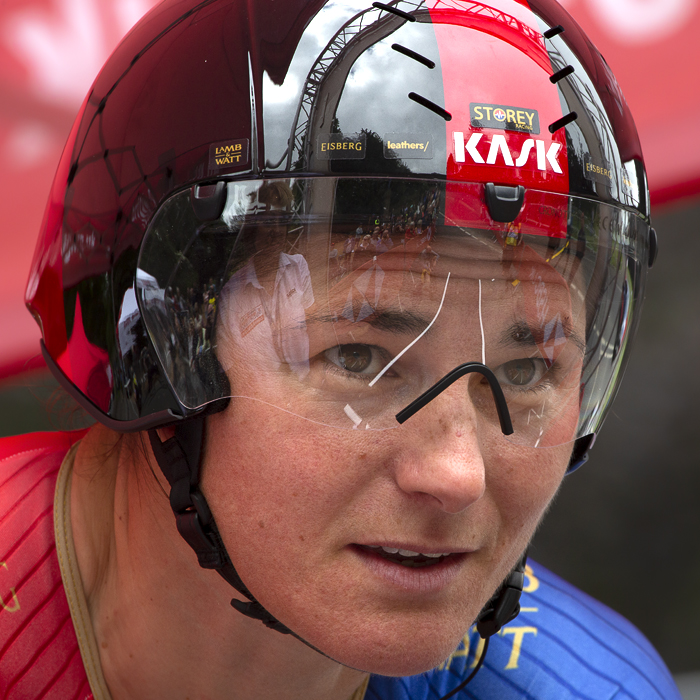 British National Road Championships 2019 - Sarah Storey looks ahead down the course as she takes to the start