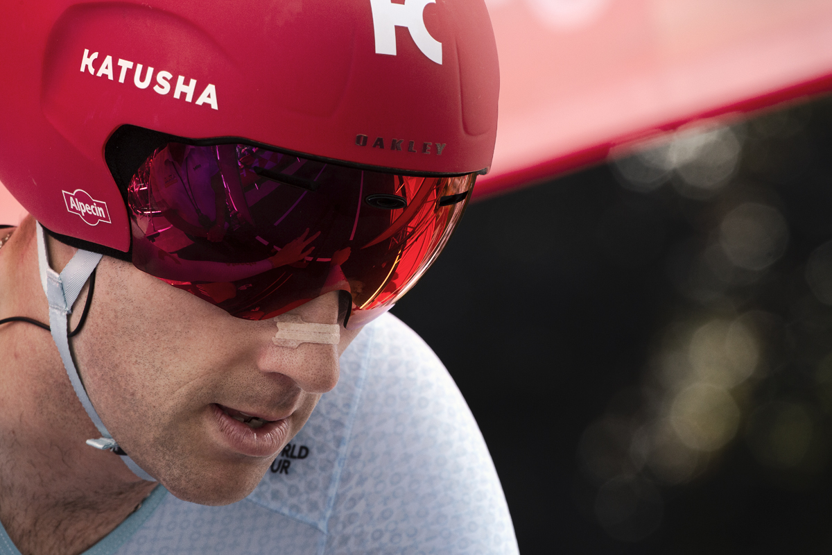 British National Road Championships 2019 - Alex Dowsett looks down and concentrates on the start ramp