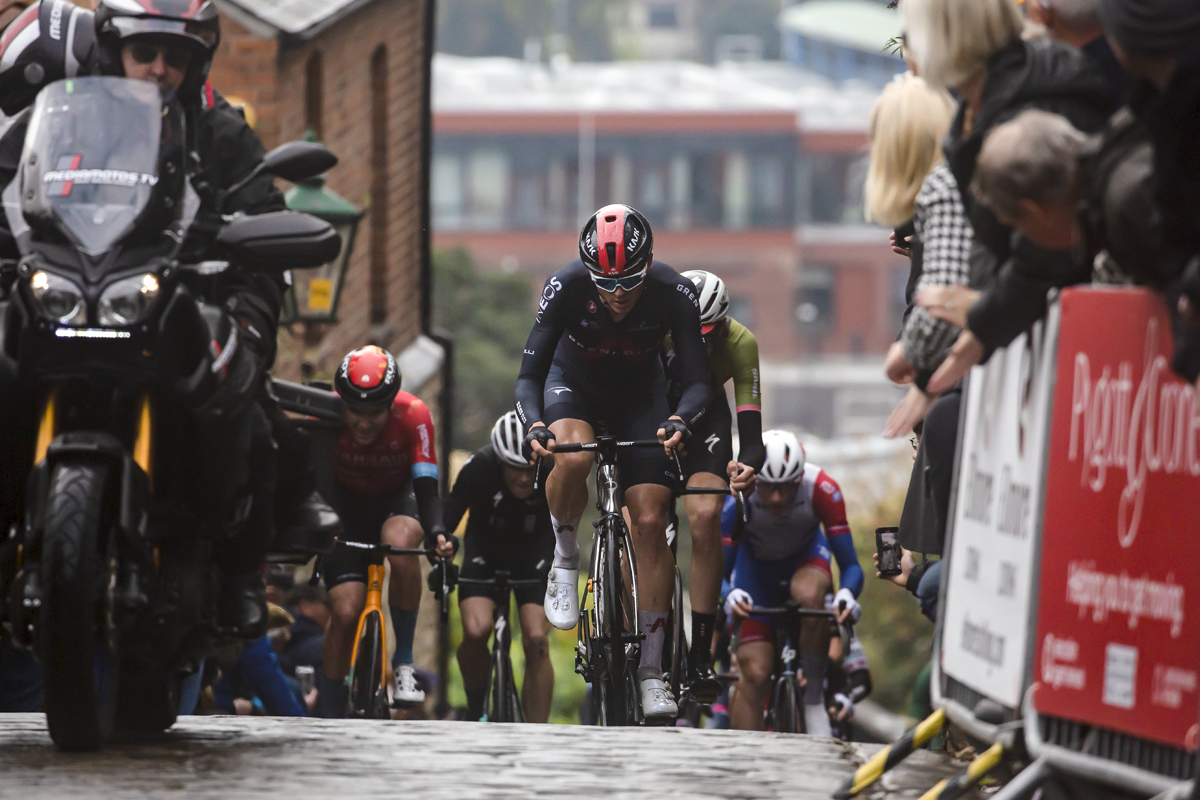 British National Road Championships 2021 - Men’s Road Race - Ben Swift of INEOS Grenadiers climbs Michaelgate on his way to victory