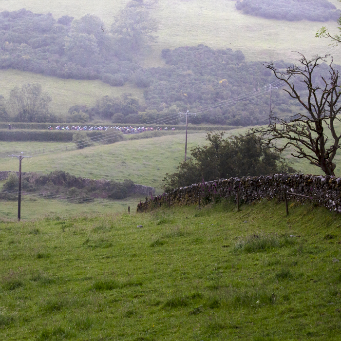 British National Road Championships 2022 - Women’s Road Race - The race passes through the rain drenched landscape