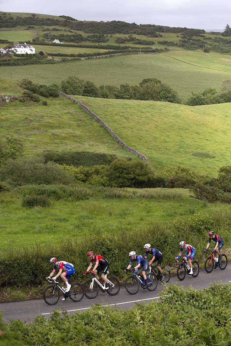 British National Road Championships 2022 - Men’s Road Race - The riders pass through the countryside