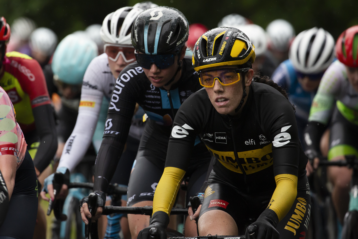 British National Road Championships 2022 - Women’s Road Race - Anna Henderson of Team Jumbo-Visma in the peloton during the race