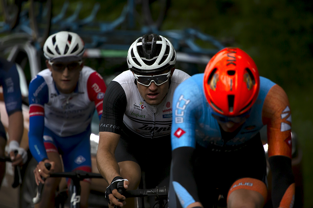 British National Road Championships 2022 - Men’s Road Race - Matthew Kingston of Zappi Racing Team tackles the hill