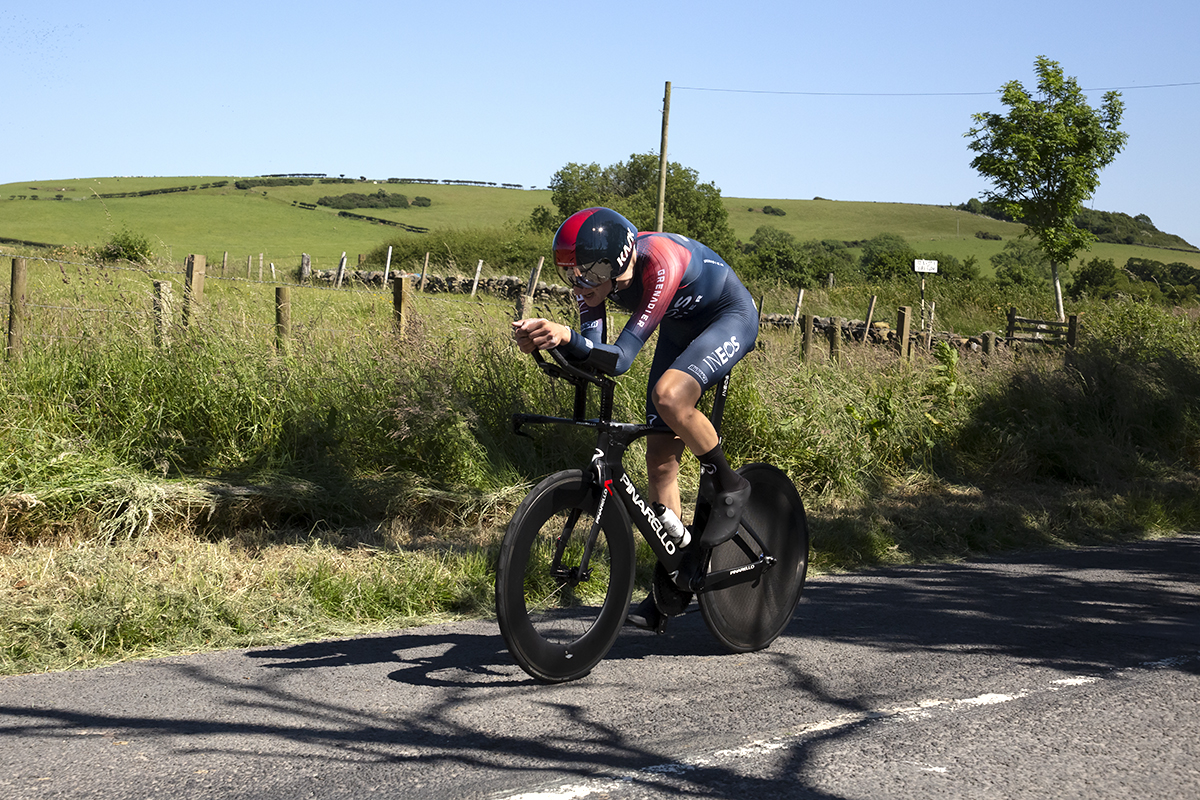 British National Road Championships 2022 - Men’s Time Trial - Ben Turner of INEOS Grenadiers focuses on the road ahead