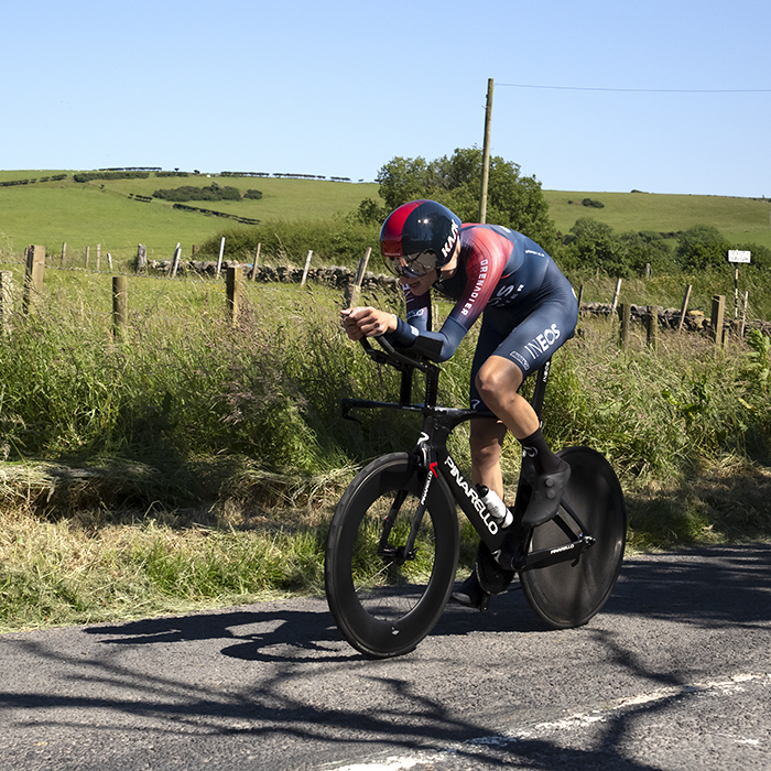 British National Road Championships 2022 - Men’s Time Trial - Ben Turner of INEOS Grenadiers focuses on the road ahead