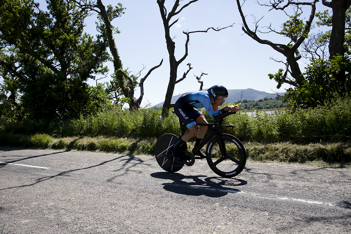 British National Road Championships 2022 - Men’s Time Trial - Charlie Tanfield of Ribble Weldtite Pro Cycling competes in the event