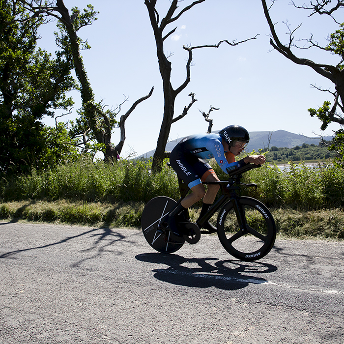 British National Road Championships 2022 - Men’s Time Trial - Charlie Tanfield of Ribble Weldtite Pro Cycling competes in the event