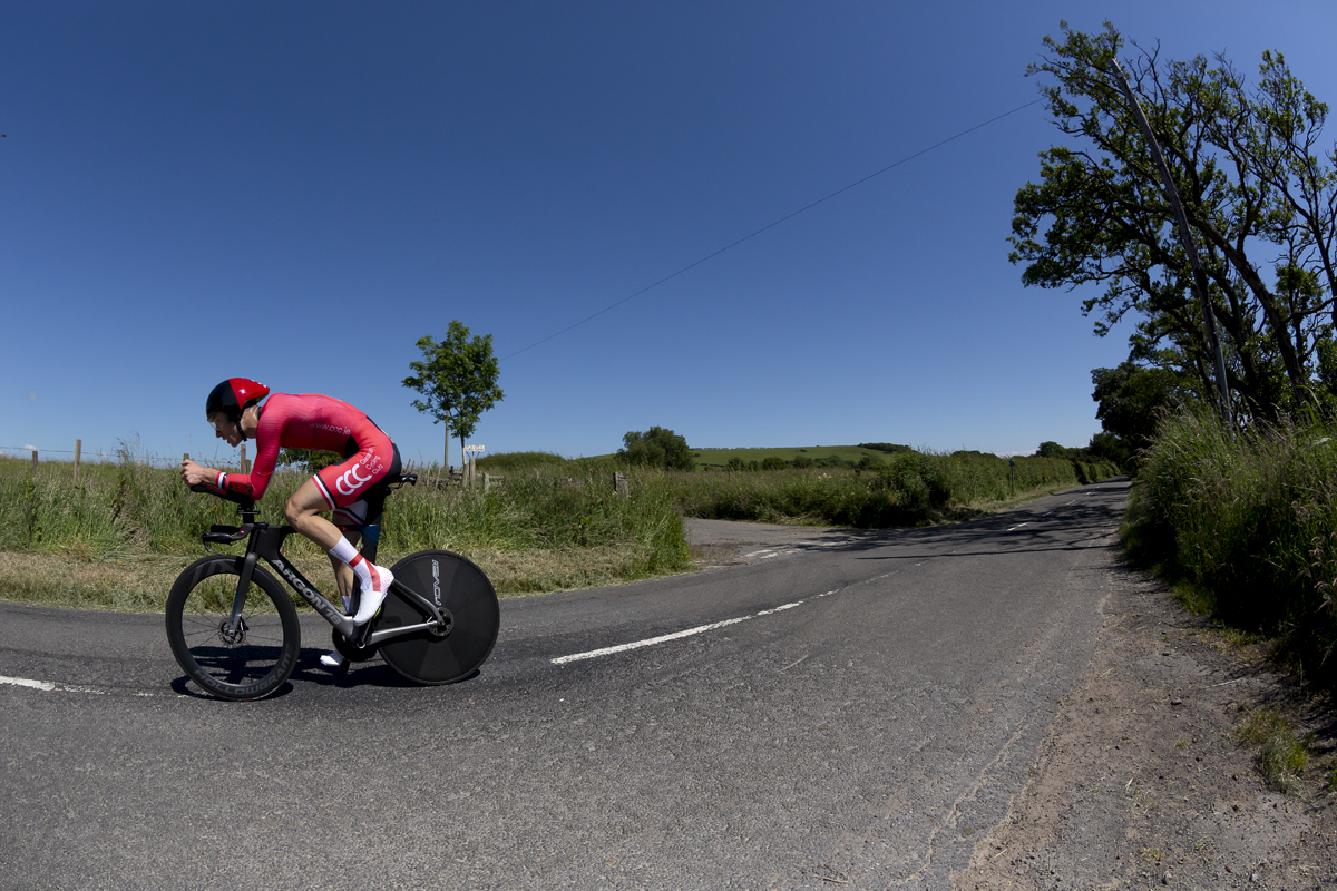 British National Road Championships 2022 - Men’s Time Trial - Jack Rebours of Caesarean CC Jersey takes part in the competition