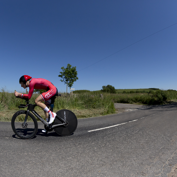 British National Road Championships 2022 - Men’s Time Trial - Jack Rebours of Caesarean CC Jersey takes part in the competition