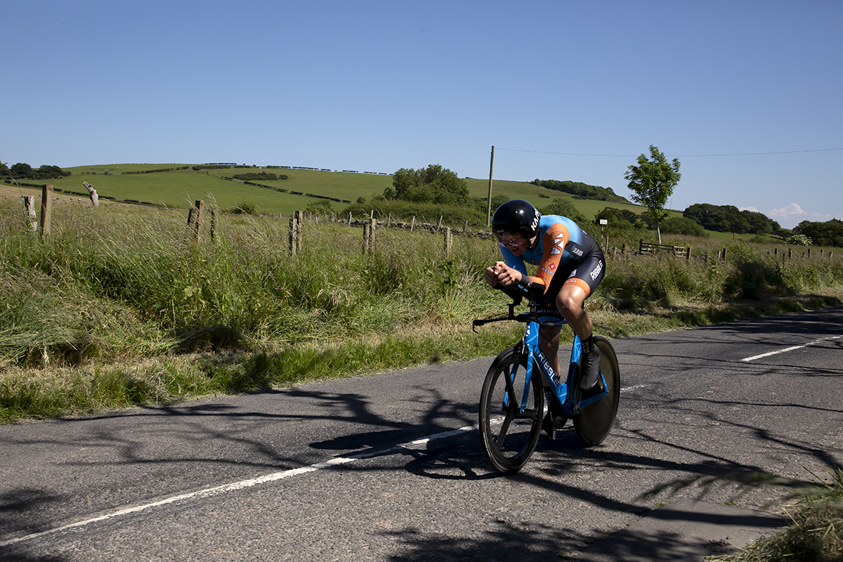 British National Road Championships 2022 - Men’s Time Trial - Simon Wilson of Ribble Weldtite Pro Cycling takes part in the event