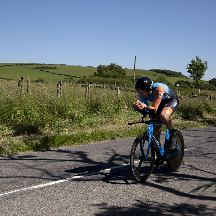 British National Road Championships 2022 - Men’s Time Trial - Simon Wilson of Ribble Weldtite Pro Cycling takes part in the event