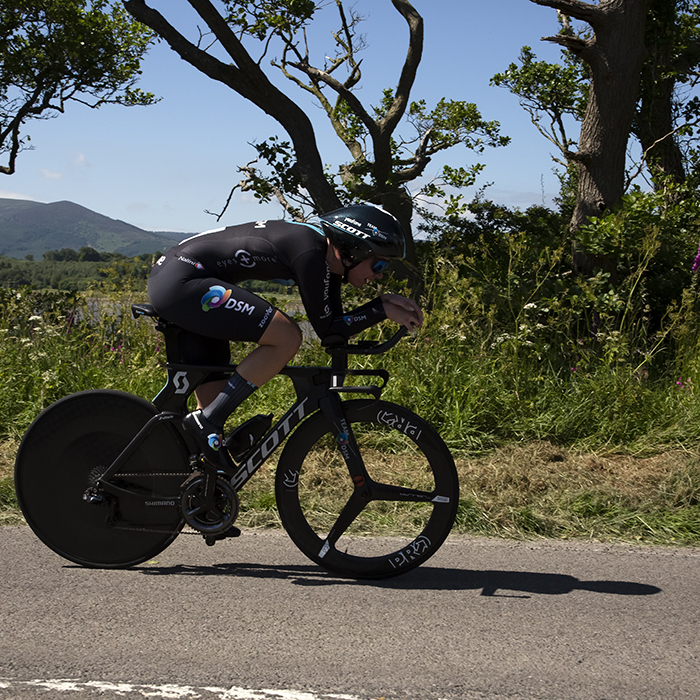 British National Road Championships 2022 - Women’s U23 Time Trial - Pfeiffer Georgi of Team DSM tackles the course