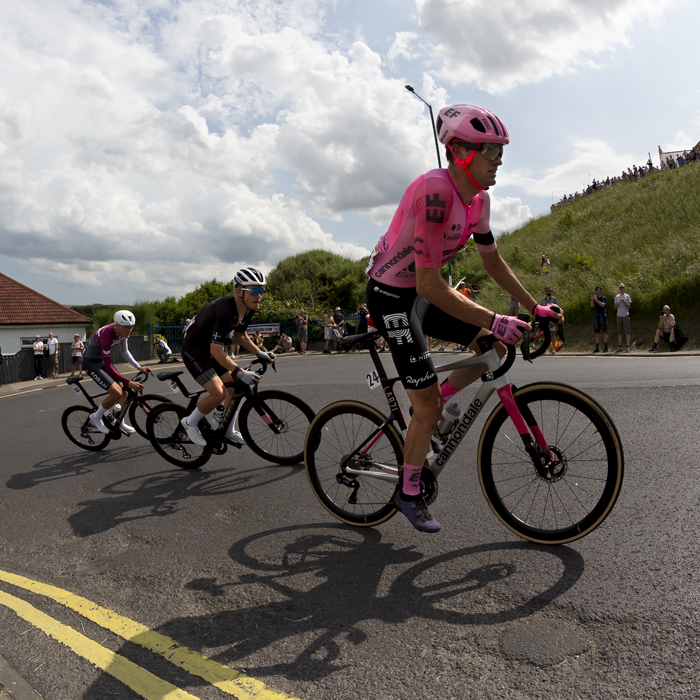 British National Road Championships 2023 - Men’s Road Race - Simon Carr of EF Education Easypost climbs the hill