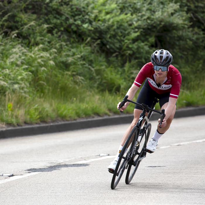 British National Road Championships 2023 - Women’s Road Race - Tess Lawson of Martigny VC Excelsior descends Saltburn Bank