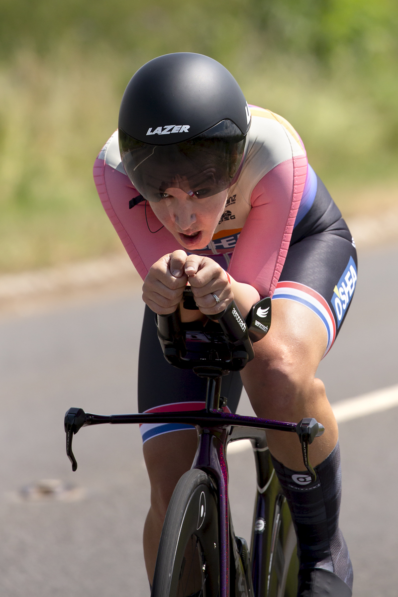 British National Road Championships 2023 - Women’s Time Trial - Hayley Simmonds of AWOL O’Shea taking part in the competition