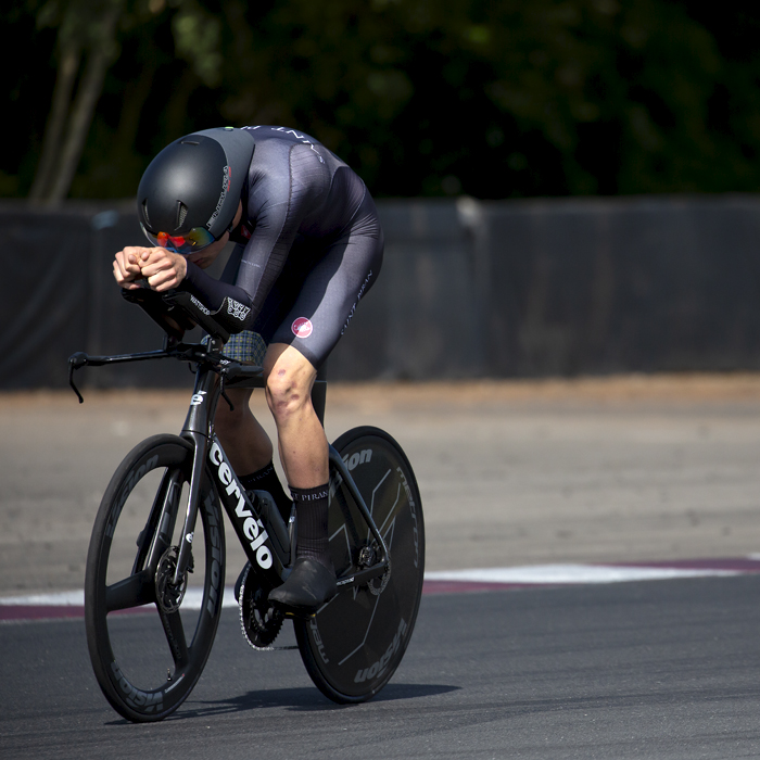 British National Road Championships 2023 - Men’s U23 Time Trial - Saint Piran’s Josh Charlton takes part in the competition