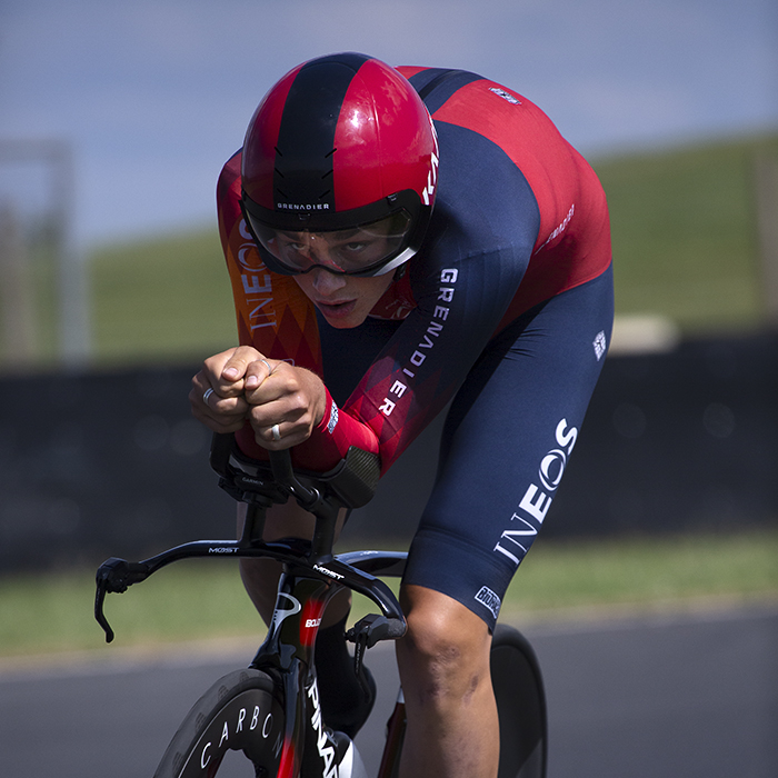 British National Road Championships 2023 - Men’s Time Trial - Josh Tarling of INEOS Grenadiers takes part on the Croft Circuit