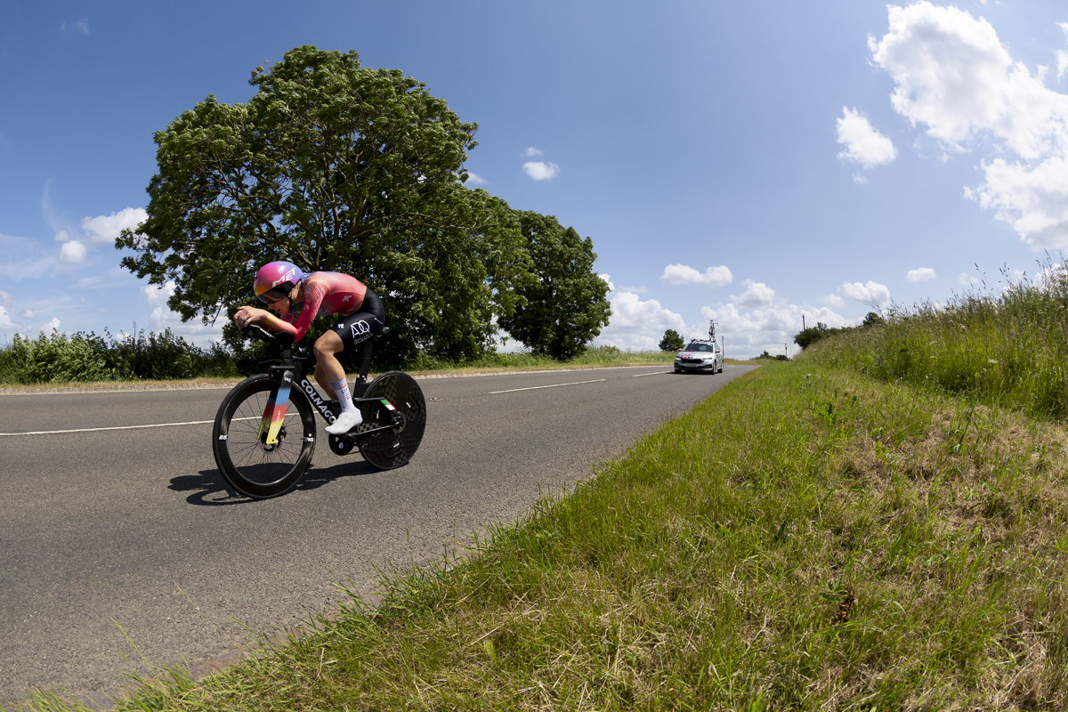 British National Road Championships 2023 -  Women’s Time Trial - UAE Team ADQ’s Lizzie Holden taking part in the competition