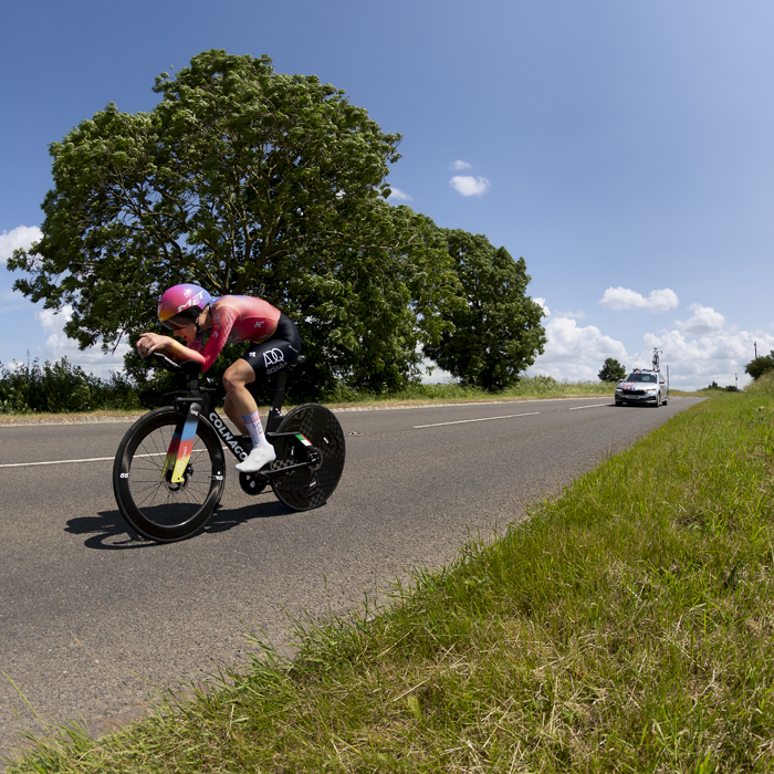 British National Road Championships 2023 -  Women’s Time Trial - UAE Team ADQ’s Lizzie Holden taking part in the competition