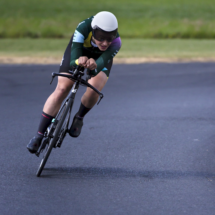 British National Road Championships 2023 - Women’s U23 Time Trial - Madeline Leech from Lifeplus Wahoo races on the Croft Circuit