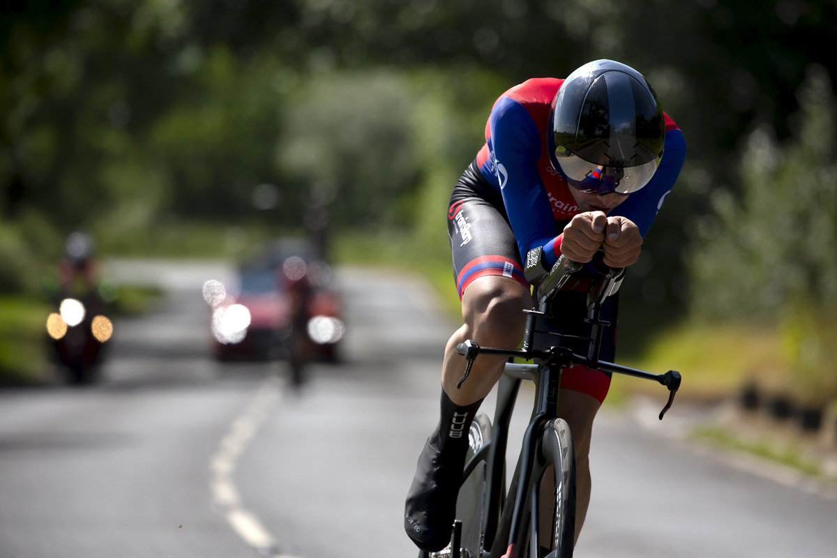 British National Road Championships 2023 - Men’s Time Trial - trainSharp Elite’s Oliver Peckover competes