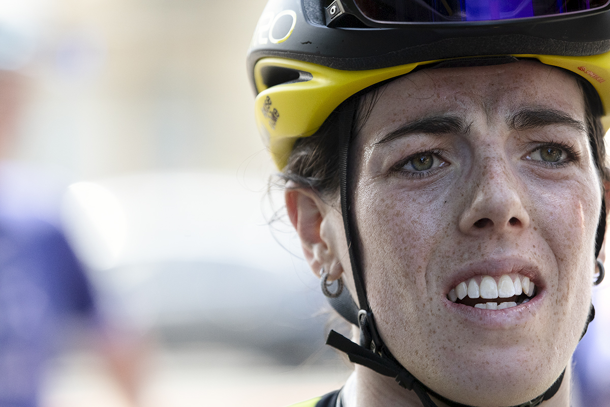 British National Road Championships 2024 - Women’s Road Race - Anna Henderson shows the disappointment of her second place on her face in a portrait after the race