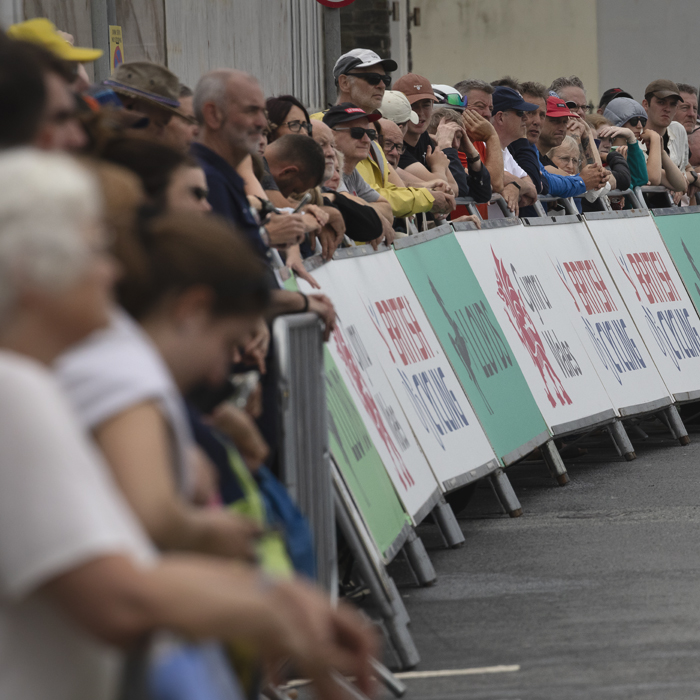 British National Road Championships 2025 - Road Race - Women - Aberystwyth - fans line up against the barriers waiting fir the finish