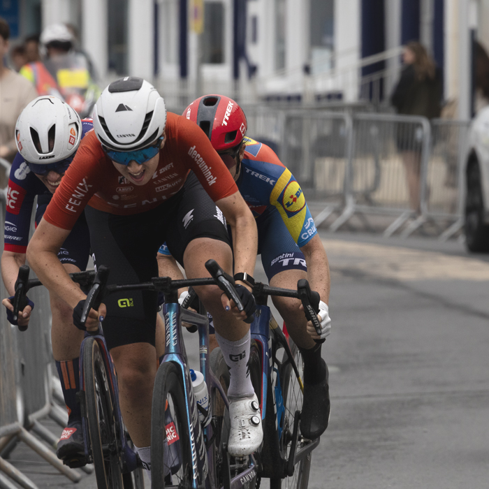 British National Road Championships 2025 - Road Race - Women - Millie Couzens of TeamFenix-Deceuninck sprints for the line