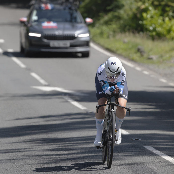 British National Road Championships 2025 - Time Trial - U23 Women - Carys Lloyd of Movistar Team takes to home roads and competes in the time trial