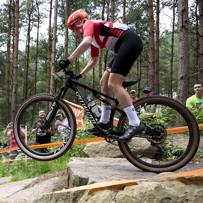 Birmingham 2022 - XXII Commonwealth Games - Mountain Bike - Women - Lisa Mansell of Jersey takes a jump on the course