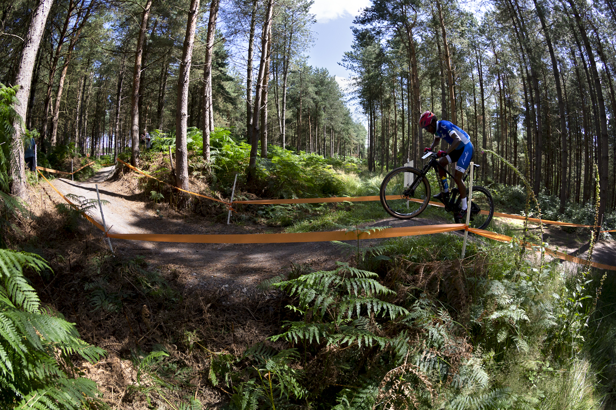 Birmingham 2022 - XXII Commonwealth Games - Mountain Bike - Men - Tumelo Makae of Lesotho races through the forest