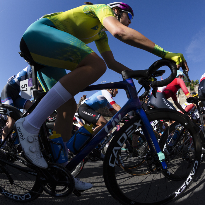 Birmingham 2022 - XXII Commonwealth Games - Women’s Road Race - Australia’s Georgia Baker seen in the peloton during the race