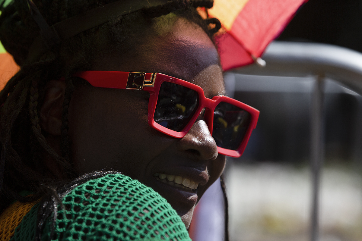 Birmingham 2022 - XXII Commonwealth Games - A female Ghana fan is dressed for the occassion