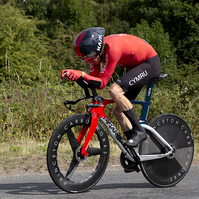 Birmingham 2022 - XXII Commonwealth Games - Men’s Time Trial - Geraint Thomas of Wales in an aero tuck