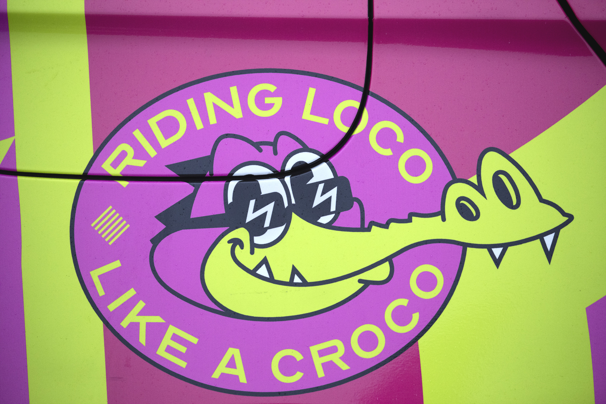 Coppa Bernocchi 2024 - EF Education - EasyPost’s Riding Loco Like A Croco logo