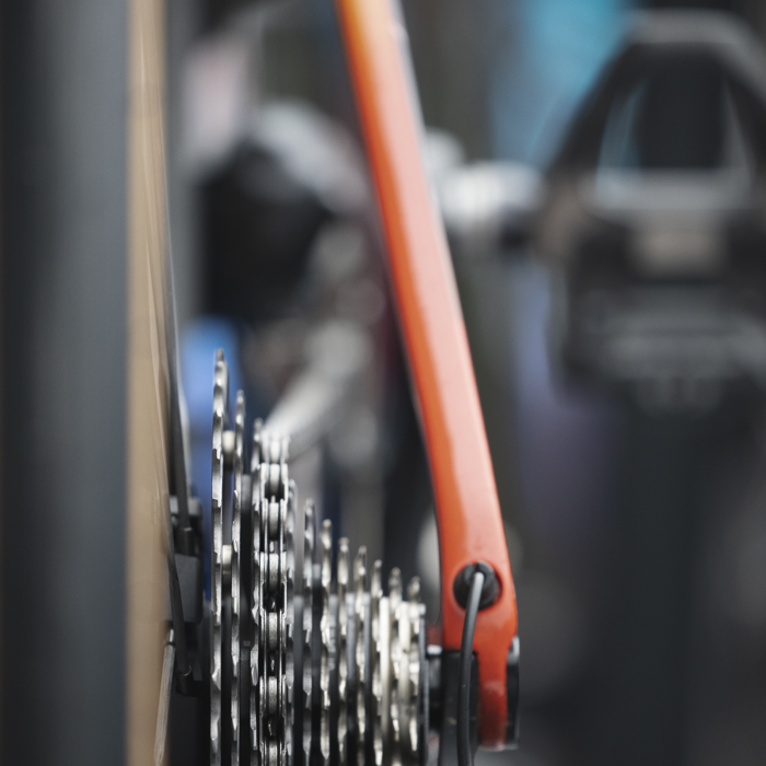 Coppa Bernocchi 2024 - A close up of the cogs on a Giant bike