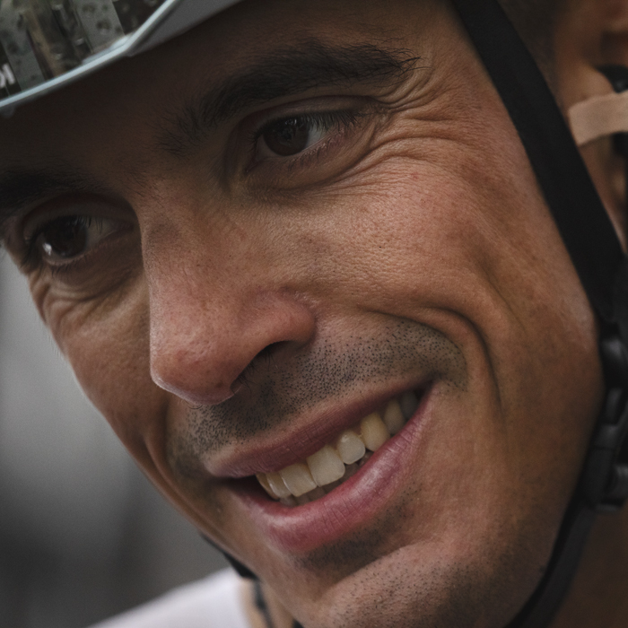 Coppa Bernocchi 2024 - A tired Mirco Maestri smiles after the race