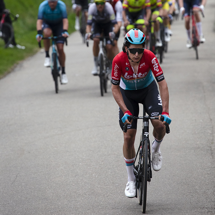 Dwars Door Vlaanderen 2023 - Cedric Beullens of Lotto Dstny on Rue de Trieu